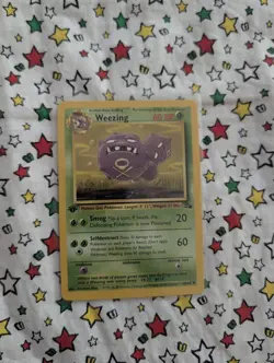 Pokemon Card - Weezing Fossil 45/62 Uncommon 1st Edition - Image 1