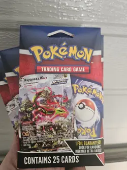 New 2024 Pokemon Trading Cards Game Mystery Packs 25 Cards includes 1 Foil - Image 1
