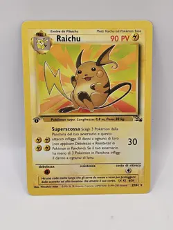 Pokemon Card Raichu 29/62 Set Fossil 1° edizione Near Mint ITA - Image 1