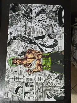 One Piece TCG Zoro Nothing Happened Playmat With Zones - Image 1