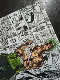 One Piece TCG Zoro Nothing Happened Playmat With Zones - Image 2