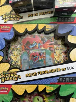 Pokemon TCG - Mega Evolution Ascended Heroes Mega EX Box Set of 3 New Sealed - Image 2