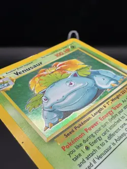 Pokemon Cards: Base Set Rare Holo: Venusaur 15/102 HP - Image 3
