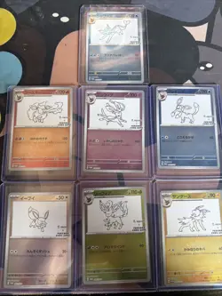 Pokemon Yu Nagaba x Pokemon Card Game GEM MINT Set of 7 Eeveelution US Seller - Image 1
