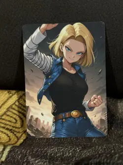 CUSTOM ANDROID 18 DRAGON BALL Z CARD UNCENSORED - Image 1