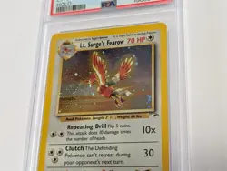 PSA 8 Lt. Surge's Fearow Holo 7/132 Gym Heroes 2000 Pokemon Card NM-MT - Image 4