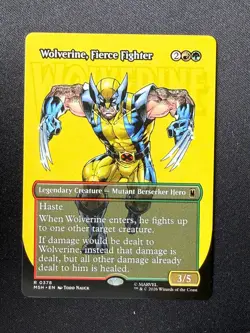 Wolverine, Fierce Fighter BORDERLESS - Marvel Super Heroes (Magic) NM - Image 1