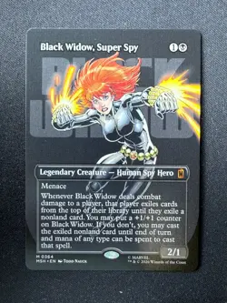 Black Widow, Super Spy (BORDERLESS) - Marvel Super Heroes (Magic) NM - Image 1