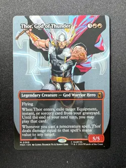 Thor, God of Thunder (BORDERLESS) - Marvel Super Heroes (Magic) NM - Image 1