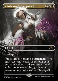 NM Borderless Abstruse Appropriation, MTG, Modern Horizons 3, Magic, 342 - Image 1