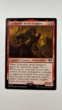 MTG Lord of the Rings Grishnakh, Brash Instigator #134 LOTR Magic the Gathering - Image 1
