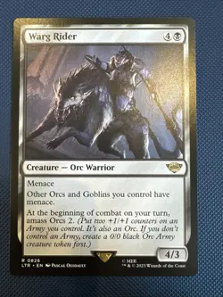 MTG Warg Rider - UB: The Lord of the Rings: Tales of Middle-earth (LTR) NM - Image 1