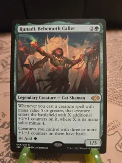 MTG Runadi, Behemoth Caller Jumpstart 2022 Regular Rare NM - Image 1