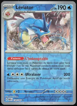 Carte Pokemon Leviator 130/165 REVERSE Pokemon 151 Francais - Image 1
