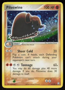Pokemon Piloswine 13/109 Team Rocket Returns Holo Rare Near Mint - Image 1