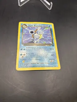 Dark Blastoise 20/82 Non-Holo Team Rocket Pokemon Card - HP/ DMG - Image 3