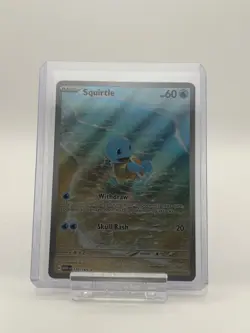 Pokemon TCG Squirtle 170/165 Scarlet & Violet 151 Illustration Rare Holo Card NM - Image 1