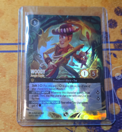 Disney Lorcana Woody - Jungle Guide 54/P3 Emerald Foil Rare (store champion) - Image 1