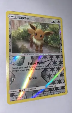 Pokemon TCG Eevee 167/236 Reverse Holo Cosmic Eclipse 2019 Pokemon Card - Image 3