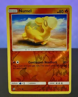 Pokemon TCG Numel 13/111 Reverse Holo Common Crimson Invasion 2017 Pokemon Card - Image 1