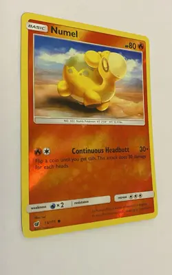 Pokemon TCG Numel 13/111 Reverse Holo Common Crimson Invasion 2017 Pokemon Card - Image 2