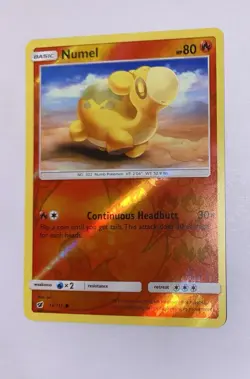 Pokemon TCG Numel 13/111 Reverse Holo Common Crimson Invasion 2017 Pokemon Card - Image 3