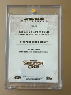 Topps Star Wars Masterwork Jod Na Nawood Authentic Prop Relic Card - SCR-10 - Image 2