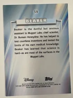 Topps 2026 Chrome Disney Beaker #59 Dalmatian Parallel Trading Card /101 - Image 2