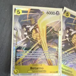 Bandai One Piece Card Game EB04-058 Borsalino Yellow Foil Counter EN x4 - Image 2