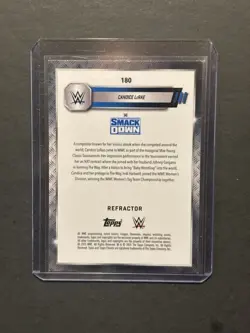 2025 Topps Chrome WWE Candice LeRae Auto On Card In Person Hand Signed Auto - Image 2