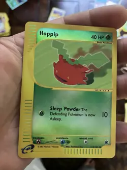 E Reader Pokemon Card Bundle. Hallo Roselia, Root Fossil, Hoppip, and Meganium - Image 2
