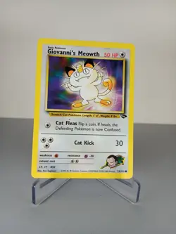 Giovanni's Meowth 74/132 Non Holo Gym Challenge Pokemon Card 2000 Giovannis - Image 1