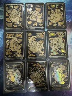 Pokai Gaku Golden Slumber Complete Set Of 9 Fan Art Custom Cards By Art Yeuh - Image 1