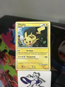 Pokemon Pikachu TCG Holo Black Star Promo Card HGSS03 - Image 1