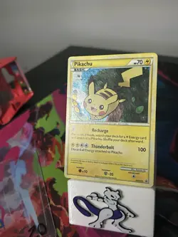 Pokemon Pikachu TCG Holo Black Star Promo Card HGSS03 - Image 2