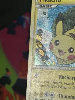 Pokemon Pikachu TCG Holo Black Star Promo Card HGSS03 - Image 3