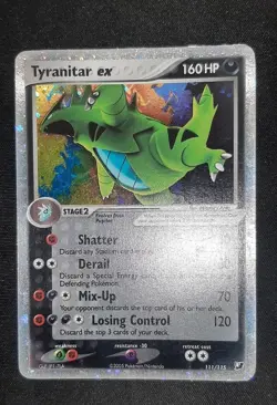 Pokemon Card-Tyranitar Ex-Holo-Unseen Forces-111/115-ENG-LP - Image 1