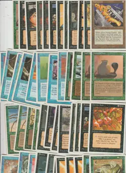 Lot x48 cartes 4th Edition 1995 MAGIC MTG EX-NM VINTAGE blackvise ITA+GER+FR - Image 1