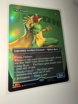 The Vision (Borderless) (FOIL) ✅ Marvel Super Heroes ✅Magic (mtg) - Image 1