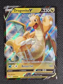 Dragonite V 049/078 - Holo Rare - Pokemon GO - Pokemon Card - NM - Image 1