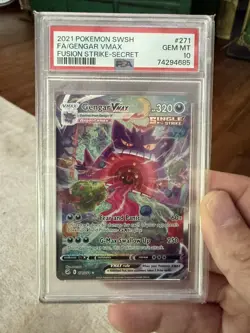 PSA 10 Gengar VMAX 271/264 Alternate Alt Art Fusion Strike 2021 Pokemon Card - Image 4