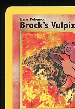 BROCK'S VULPIX 2000 Pokemon Gym Challenge - W Stamp Promo - #37 - LP - Image 3