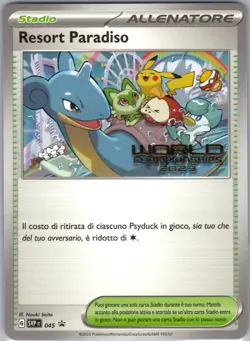 Paradise Resort 2023 World Championships ITALIAN Promo SVP 045 NM Pokemon - Image 1