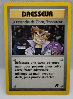 Carte Pokemon La revanche de Chen, l'imposteur 76/82 Team Rocket FR NEAR MINT - Image 1