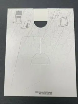 2021 Pokemon 25th Anniversary Mcdonalds Promo Pikachu Cardboard Frame (No Cards) - Image 2