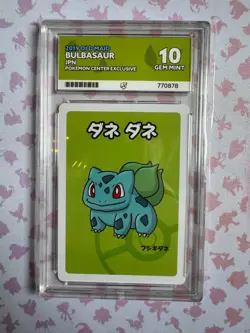 Pokemon Bulbasaur 2019 Old Maid Japanese Pokemon Center Exclusive Ace 10 - Image 1
