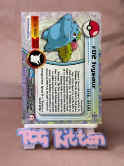 Ivysaur #2 Pokemon 2000 Topps Chrome - Series 1 (TV Animation) MP TCGKITTEN - Image 2