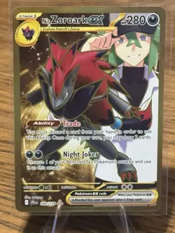 Pokemon TCG N's Zoroark ex Journey Together Hyper Rare Holo 189/159 - Image 1