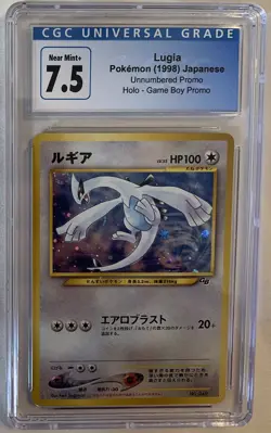 CGC 7.5 Lugia Gameboy Japanese Holographic Pokemon Card Population 19 Higher 149 - Image 1