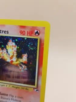Blaine's Moltres Gym Heroes Holo Rare No. 1/132 Pokemon - 2000 SWIRL - Image 2